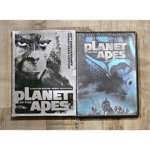 Planet of the Apes DVD Lot Charlton Heston 1968 And Rise of Planet of The Apes